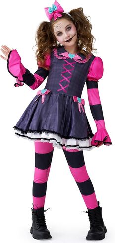 إبداعات spooktacular هالوين زاحف زي دمية مخيف للبنات ، أزياء الهالوين للأطفال ، جماعة الفتيات المخيفة. in Saudi Arabia
