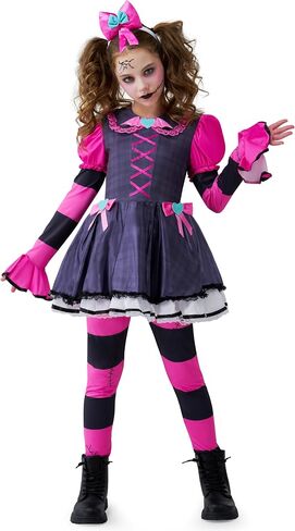 إبداعات spooktacular هالوين زاحف زي دمية مخيف للبنات ، أزياء الهالوين للأطفال ، جماعة الفتيات المخيفة. in Saudi Arabia