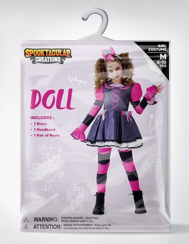 إبداعات spooktacular هالوين زاحف زي دمية مخيف للبنات ، أزياء الهالوين للأطفال ، جماعة الفتيات المخيفة. in Saudi Arabia