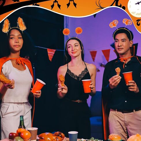 24 Pcs Pom Pom Headband Tinsel Wrapped Ponytails Head Bopper Headwear Hair Accessories Party Costume in Kuwait