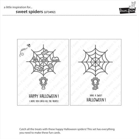 Lawn Fawn LF3492 Sweet Spiders 4x6 Clear Stamp in Saudi Arabia