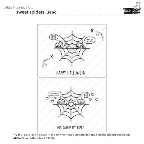 Lawn Fawn LF3492 Sweet Spiders 4x6 Clear Stamp in Saudi Arabia