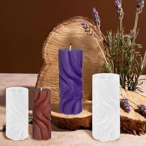 2 PCS حلزوني راتنج الصب قوالب فريدة من نوعها حداثة سيليكون عمود سيليكون الحد الأدنى مجوهرات مجوهر in Kuwait