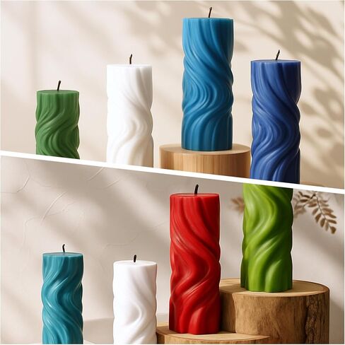 2 PCS حلزوني راتنج الصب قوالب فريدة من نوعها حداثة سيليكون عمود سيليكون الحد الأدنى مجوهرات مجوهر in Kuwait