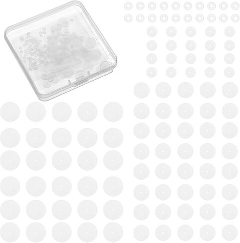 120 PCS سيليكون قرط البوابات السدادات للثقب ، 3/5/7/9 ملم أقراط السيليكون واضحة القرص للأقراط أقراص ثقب الأذن بقع دعم EARLOBE لخارقة عثرة in Kuwait