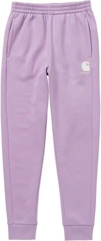 Carhartt Girls' Fleece Joggers Sweatpants Knit Pants, Caviar Black, 6 in Saudi Arabia