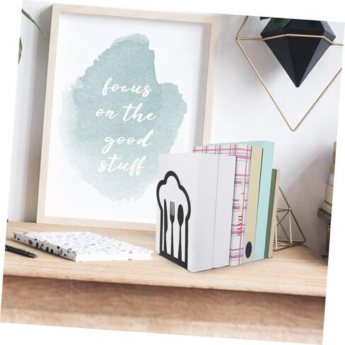 2pcs Metal Book Holders for Study and Home Convenient Book Organizers for Office Kitchen and Classroom Sturdy Design for Neat Shelves in Saudi Arabia