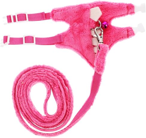 GALPADA Pet Traction Vest for Ferrets Lightweight Walking Leash with Bell Durable Outdoor Supplies for Pets Random Color in Saudi Arabia