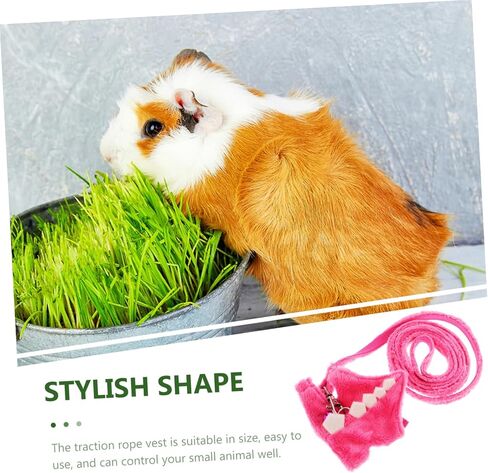 GALPADA Pet Traction Vest for Ferrets Lightweight Walking Leash with Bell Durable Outdoor Supplies for Pets Random Color in Saudi Arabia
