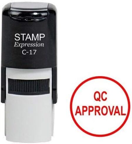 stampexpression - QC Approval Office Self Inking Rubber Stamp - Red Ink (A-6969) in Saudi Arabia