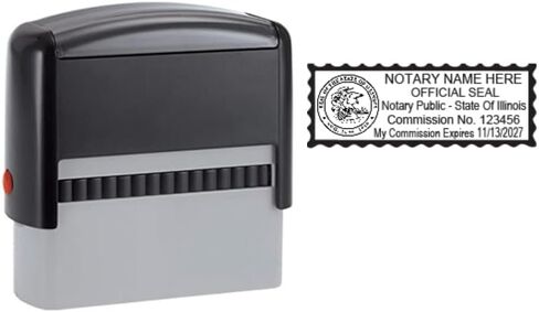 إلينوي كاتب العدل رمادي طوابع الذات inking | Printy 4913 ، 2.3x0.81 بوصة مطبوعات مستطيلة | إلينوي (ختم) in Saudi Arabia