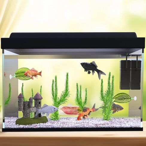 5pcs Betta Hammock Set, Plastic Adjustable Betta Leaf Hammock with Suction Cup & Clear Tube Tunnel Beta Bed Resting Spot Small Fish Toys Aquarium Hideout Beta Fish Tank Decorations Decor Accessories in Saudi Arabia
