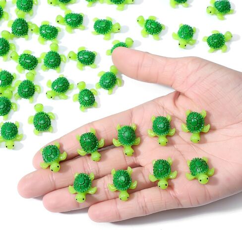 60 PCS تماثيل سلحفاة راتنجات أخضر صغيرة ، تماثيل سلحفاة البحر الصغيرة اللطيفة للسلاحف الصغيرة المصغرة لحوالي الحوض الجنية. in Saudi Arabia