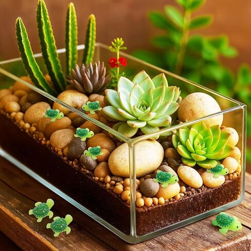 60 PCS تماثيل سلحفاة راتنجات أخضر صغيرة ، تماثيل سلحفاة البحر الصغيرة اللطيفة للسلاحف الصغيرة المصغرة لحوالي الحوض الجنية. in Saudi Arabia