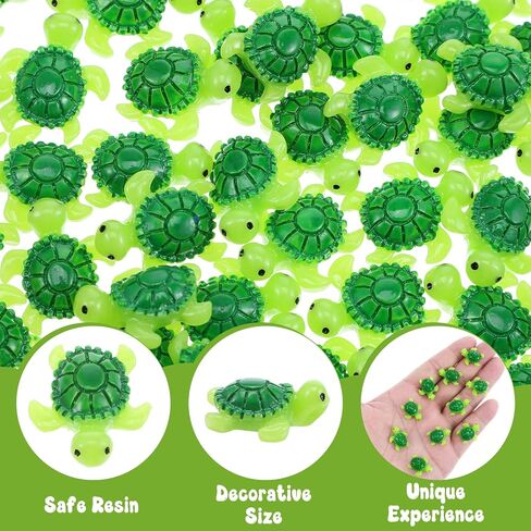 60 PCS تماثيل سلحفاة راتنجات أخضر صغيرة ، تماثيل سلحفاة البحر الصغيرة اللطيفة للسلاحف الصغيرة المصغرة لحوالي الحوض الجنية. in Saudi Arabia