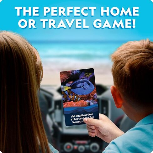 National Geographic Anyone's Guess Ocean Animals Trivia Cards - Kids Trivia Card Game with 55 Jumbo Cards, Animal Games, Kids Trivia Game in Kuwait