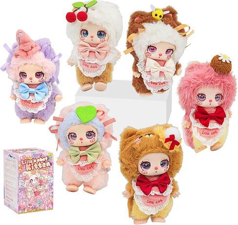 Liila‘s Chef Kitten Series Plush Blind Box, Adorable Plush Collectible Toys, 6.3IN Hangable Doll with Unique Designs Birthday Gifts, 1PCS (1 of 7 Possible Styles) in Saudi Arabia
