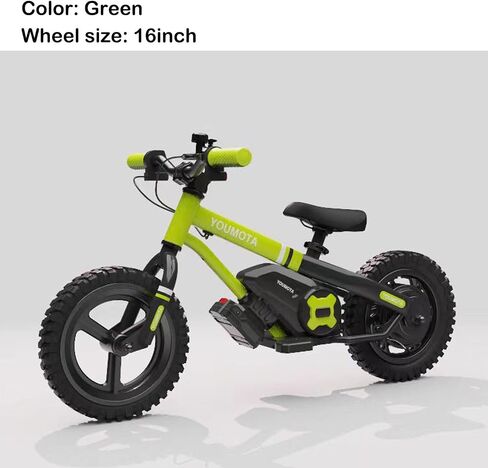 دراجة التوازن الكهربائي KB16 ، Max Speed ​​10 MPH Kids Dirt Bike ، عجلات 16 بوصة ، محرك 24 فولت ، ركوب بالطاقة البطارية على لعبة ، تتراوح أعمارهم بين 4 و 9 سنوات (أحمر) in Kuwait