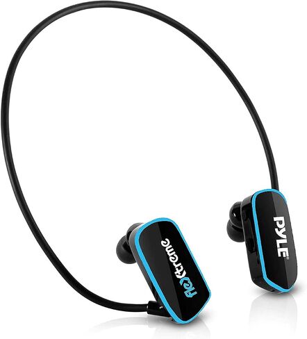 مشغل MP3 مقاوم للماء من Pyle - V2 Flextreme Sports يمكن ارتداؤها، مشغل موسيقى 8 جيجا بايت تحت الماء للسباحة والركض وصالة الألعاب الرياضية، سماعات رأس مرنة قابلة لإعادة الشحن، اتصال USB9 -PSWP14BK in Saudi Arabia