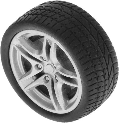 RC Car Rubber Wheel Tires,4 Pcs Black Toy Car Wheel Tires,48mm Simulation Rubber Wheel Tire Toy Model DIY RC Spare Parts Easy Installation Small in Size,Remote and App Controlled Vehicles and Parts in Saudi Arabia