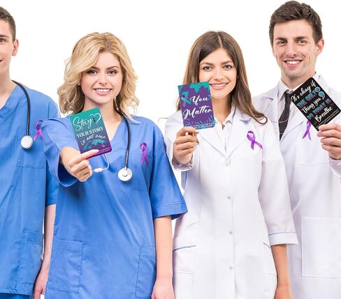 Cinrobiye 24 Pcs Suicide Prevention Awareness Mini Pocket Notebook Bulk Teal Purple Ribbon Motivational Notebook for Suicide Prevention Month Charity Mental Health Care Seminar Party Favors Gifts in Saudi Arabia