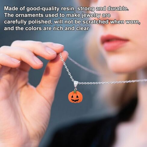 60pcs Halloween Resin Charms for Crafts, Multi Shape Flatback Slime Halloween Resin Miniatures Ornaments for DIY Jewelry Making Scrapbooking Wreath Decorations in Saudi Arabia