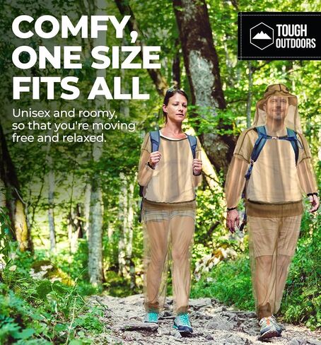 Tough Outfitters Mosquito Suit - Mosquito Repellent Clothing Men Women - Insect Bug Proof Net Mesh Clothing for Gardening in Saudi Arabia