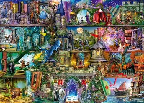 Ravensburger - Myths & Legends - أحذية بانوراما 1000 قطعة - ألوان مذهلة وحيوية - مشهد أسطوري مثير - أبطال غامق - الأشرار المخيفون - الألغاز للبالغين in Saudi Arabia
