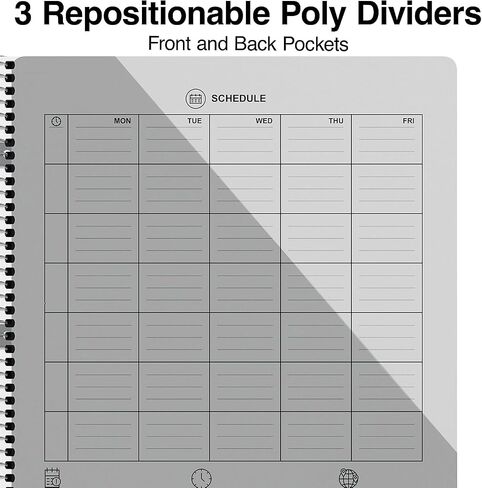 STAPLES Premium 3-Subject Notebook, 8.5" x 11", College Ruled, 150 Sheets, Black Cover in Saudi Arabia