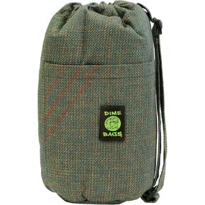 DIME BAGS - Drawstring Tube, Padded Bag, 5 Compartments, w/Carabiner Loop, Convenient, Durable (Earth, 10") in Kuwait