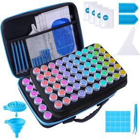 LYMUSUMI Diamond Art Storage Containers 120 Slots Diamond Painting Tools in Kuwait