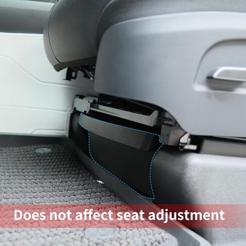 Jawjut Tesla Model Y Accessories Front Under Seat Storage Organizer, Felt-Textured Hidden Storage Tray Box in Saudi Arabia