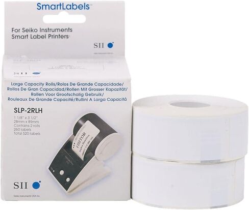 Seiko SLP2RLH Self-Adhesive Address Labels 1-1/8 x 3-1/2 White 520/Box in Saudi Arabia