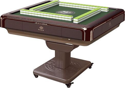 طاولة مهجونج تلقائية قابلة للطي مع عجلات - البلاط الصيني والفلبيني والأميركي 40 مم (مع غطاء الجدول الصلب) in Kuwait