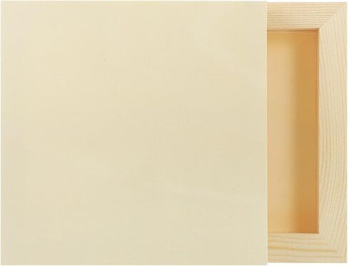 MECCANIXITY 2 Pack Wood Canvas Boards, 5x5 Inch Art Canvases Square Unfinished Wood Panel for Painting, Crafts, DIY Projects, Pouring Art in Saudi Arabia