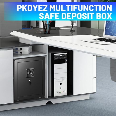 2.5 Cuft Safe Box مقاوم للماء مقاوم للماء مقابل المال آمن للمنزل الآمن للمنزل البيومترية الخزائن الصغيرة مع أرفف قابلة للإزالة لضوء LED النقدي للفندق المكتبي استخدام خزانات إثبات مياه الحريق in Saudi Arabia
