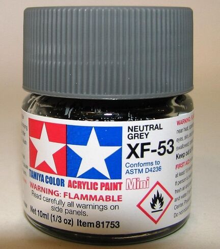 Tamiya 81753 Acrylic Mini XF53 Gray محايدة 1/3 أوقية in Saudi Arabia
