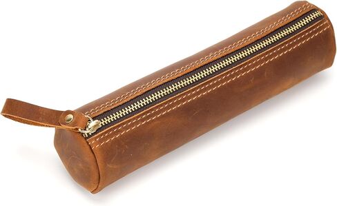 ECHSRT صغيرة القلم الرصاص Genuine قلم رصاص جلدي كامل الحبوب للرجال-حقيبة جلدية عتيقة لكبار منظمات المنظم للعمل والأسطوان in Kuwait