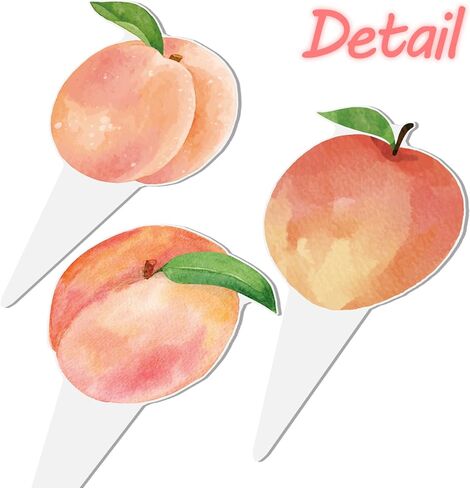 Peach Cupcake Toppers Peach Birthday Party Decorations 48pcs Peach Cupcake يختار الخوخ الحلو ثمار الديكور لأحد اللوازم الحلوة in Saudi Arabia