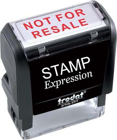 StampExpression - NOT for Resale Office Self Inking Rubber Stamp - Red Ink (A-5569) in Saudi Arabia