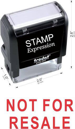 StampExpression - NOT for Resale Office Self Inking Rubber Stamp - Red Ink (A-5569) in Saudi Arabia