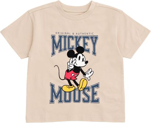 تي شيرت بأكمام قصيرة Disney Mickey Mouse للأطفال الصغار من 3 قطع باللون الأصفر/الأحمر/الأزرق 5T in Kuwait
