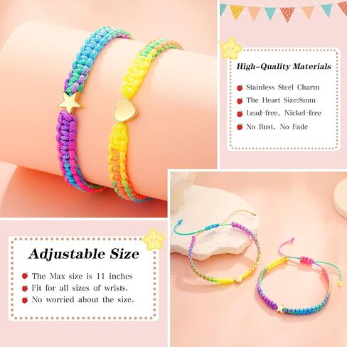C-leen Back to School Supplies, First Day of Kindergarten Preschool Colorful Beaded Bracelets for Mommy and Me Back to School Stuff Gifts in Kuwait