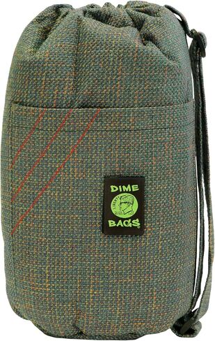 DIME BAGS - Drawstring Tube, Padded Bag, 5 Compartments, w/Carabiner Loop, Convenient, Durable (Earth, 10") in Kuwait