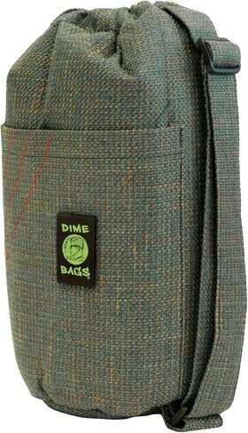 DIME BAGS - Drawstring Tube, Padded Bag, 5 Compartments, w/Carabiner Loop, Convenient, Durable (Earth, 10") in Kuwait