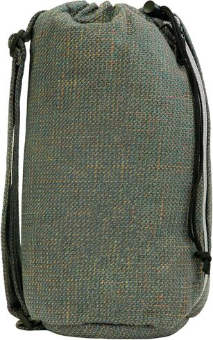 DIME BAGS - Drawstring Tube, Padded Bag, 5 Compartments, w/Carabiner Loop, Convenient, Durable (Earth, 10") in Kuwait