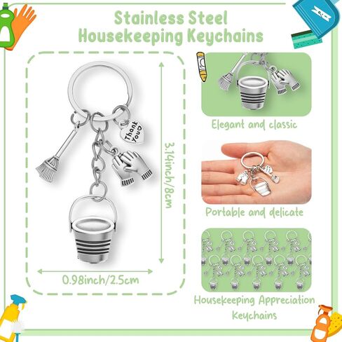 Housekeeping Appreciation Gift Thumbs up Pens with Lanyard Cleaning Keychains Thank You Greeting Cards in Saudi Arabia
