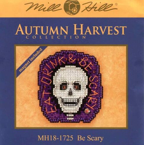 Be Scary Beaded Counted Cross Stitch Ornament Kit Mill Hill 2017 Autumn Harvest MH181725 in Saudi Arabia