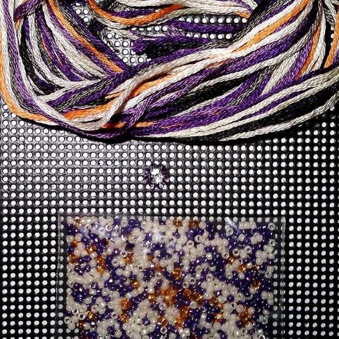 Be Scary Beaded Counted Cross Stitch Ornament Kit Mill Hill 2017 Autumn Harvest MH181725 in Saudi Arabia