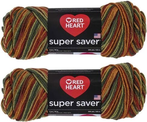 Bulk Buy: Red Heart Super Saver (2-Pack) (Fall, 5 oz Each Skein) in Saudi Arabia